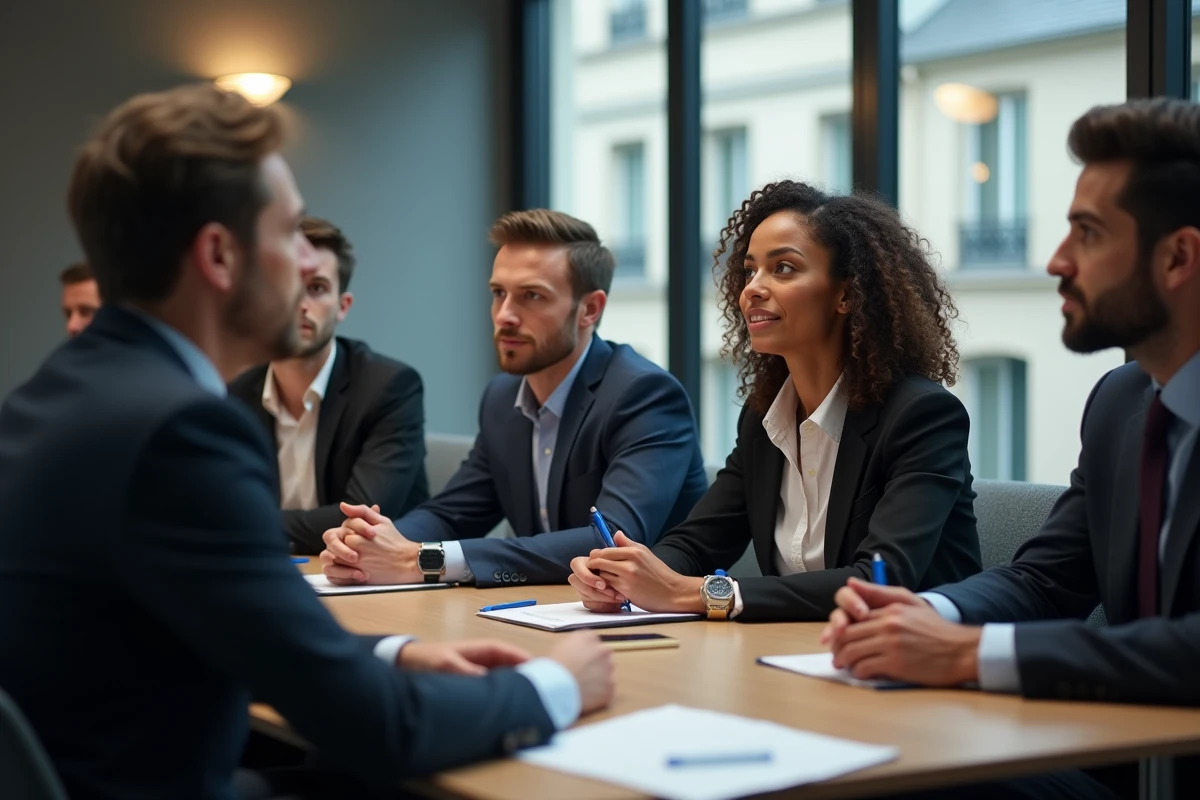 Groupe de professionnels lors d'une conférence à Paris